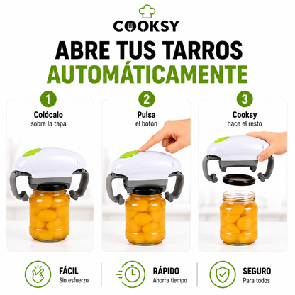 Cooksy Abrebotes Eléctrico